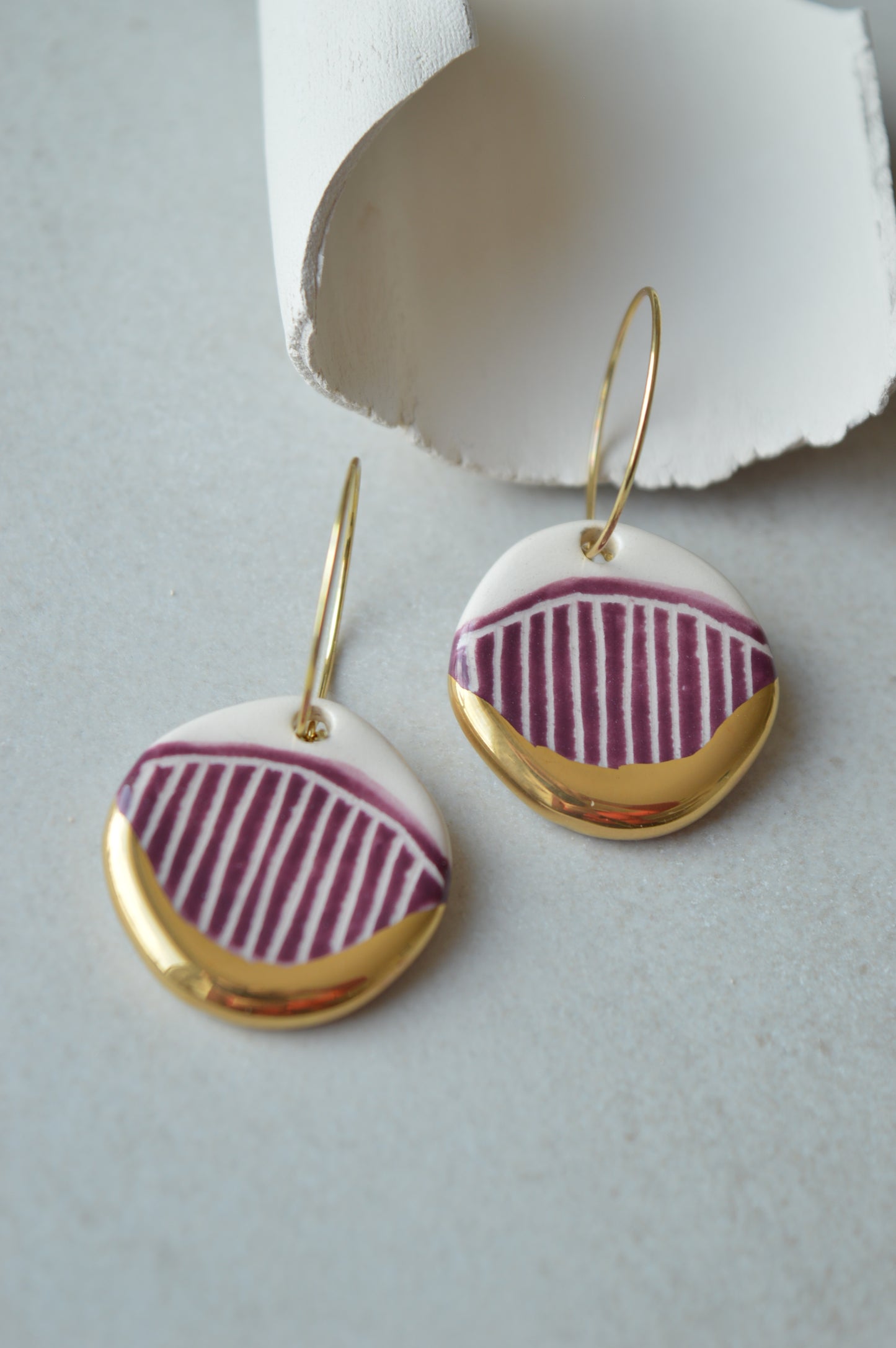 Ceramic Earrings No. 217