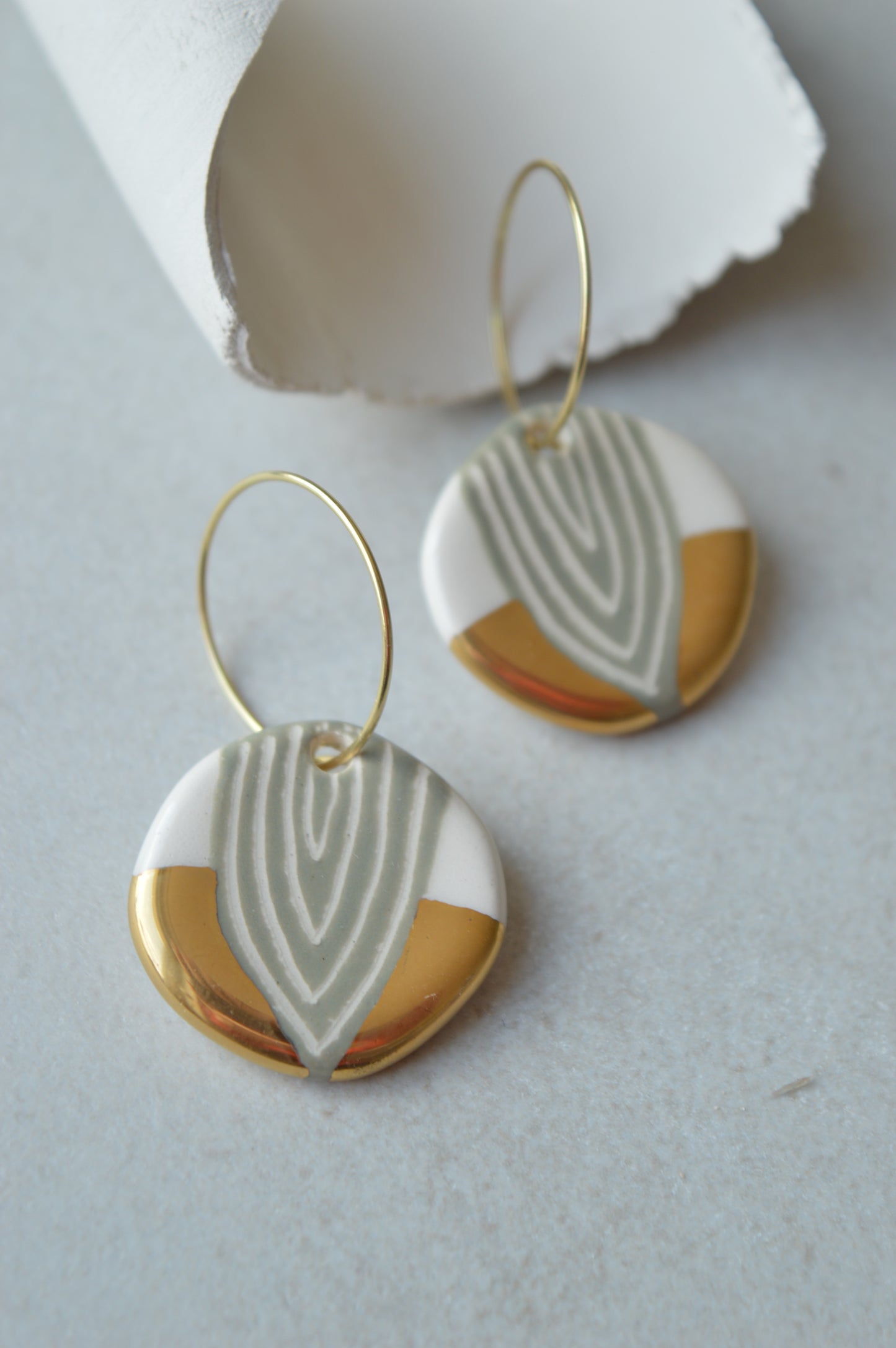 Ceramic Earrings No. 219