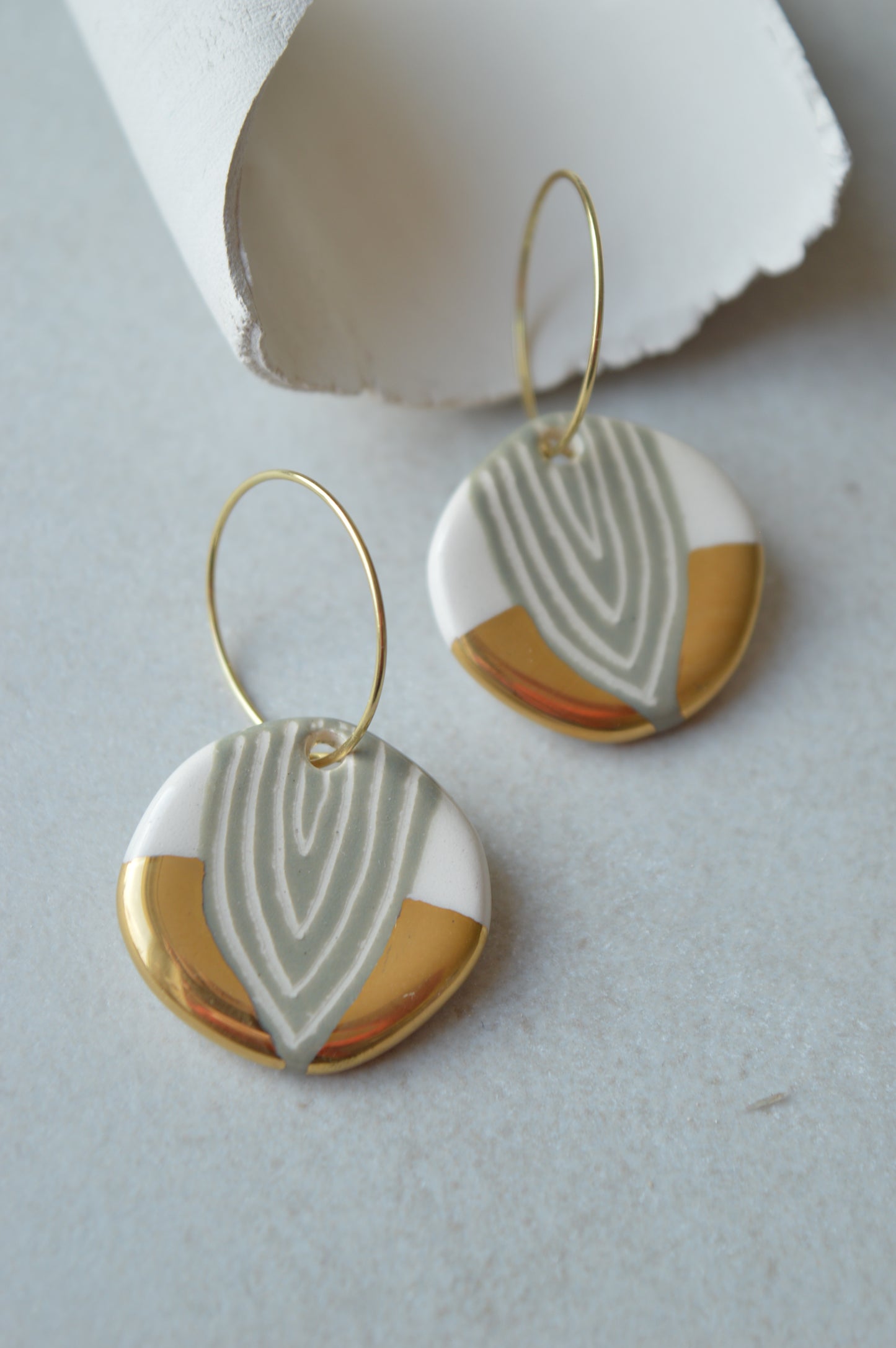 Ceramic Earrings No. 219