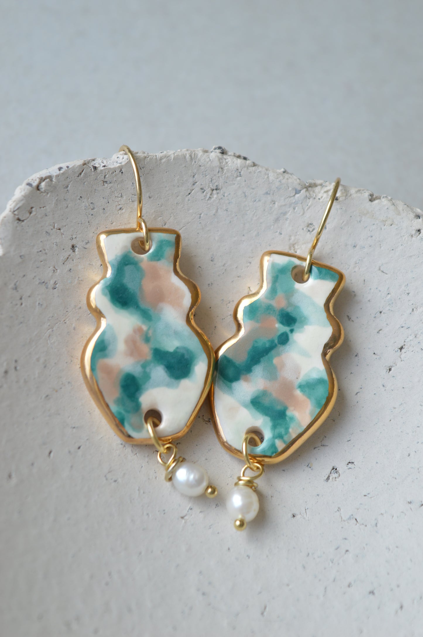 Ceramic Earrings No. 228