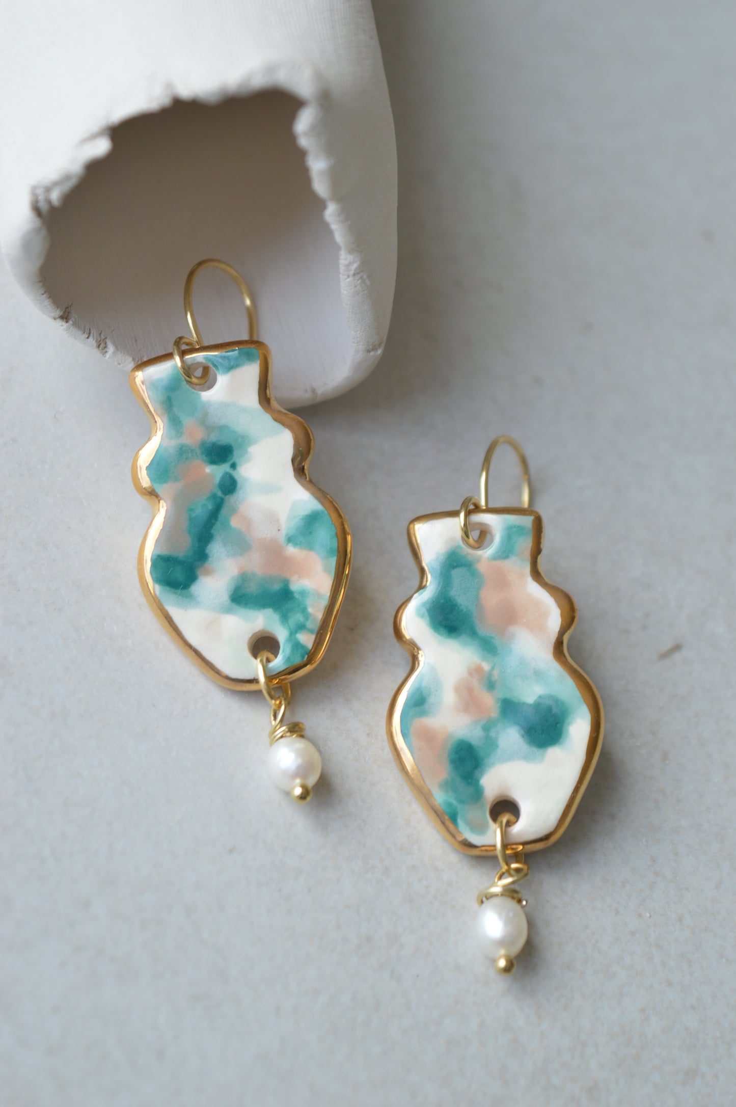 Ceramic Earrings No. 228