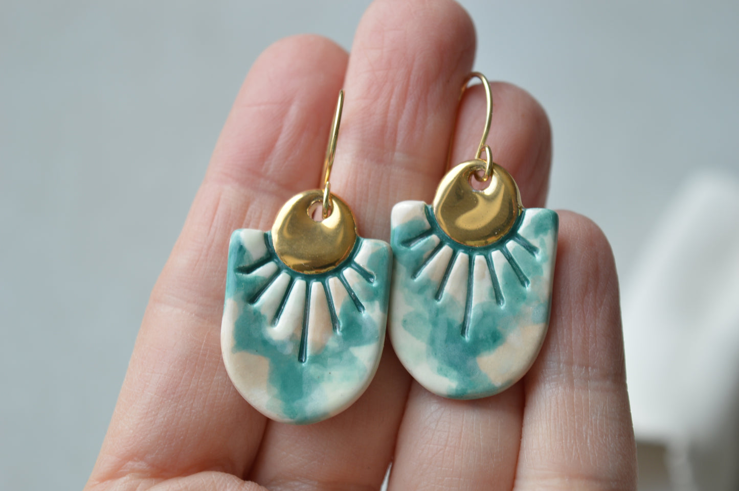 Ceramic earrings No. 230