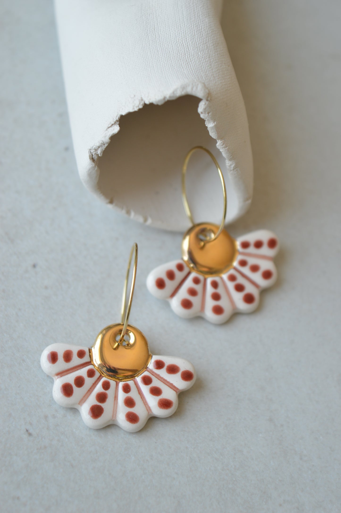 Ceramic earrings No. 234