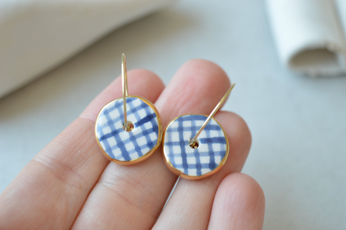 Ceramic earrings No. 236