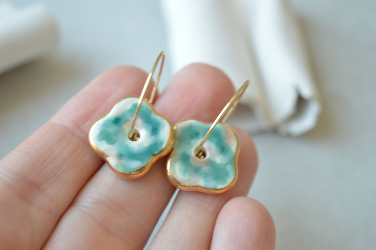 Ceramic earrings No. 238