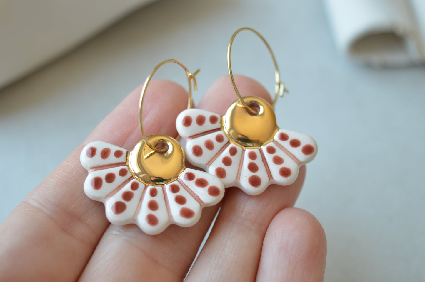 Ceramic earrings No. 234
