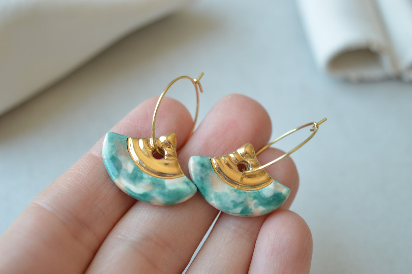 Ceramic Earrings No. 237