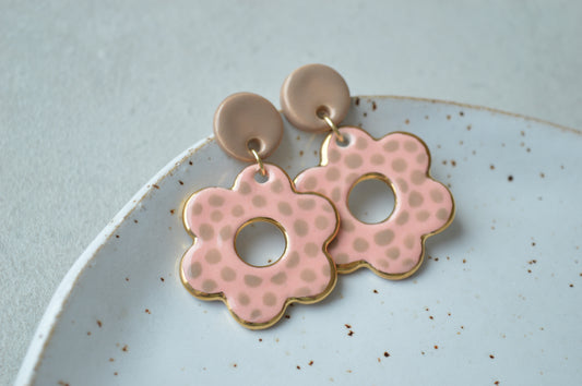 Ceramic earrings - Flower