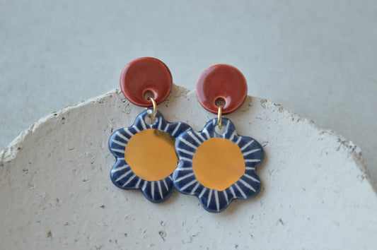 Ceramic Earrings No. 242