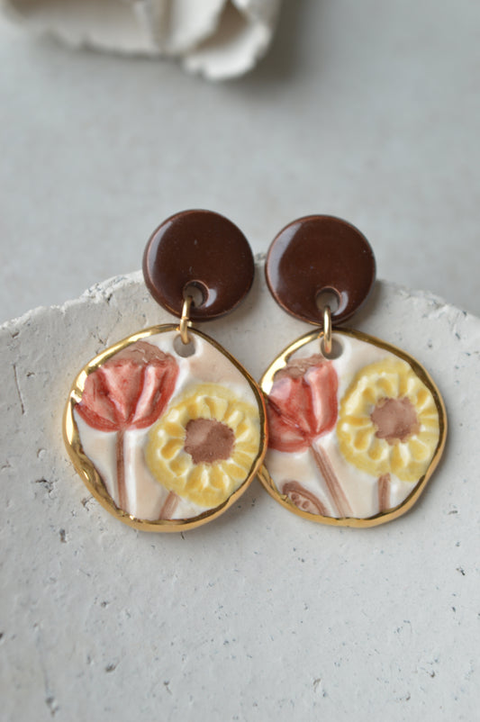 Ceramic Earrings No. 255