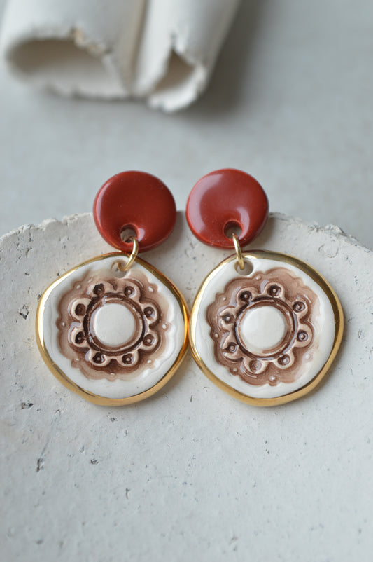 Ceramic Earrings No. 252