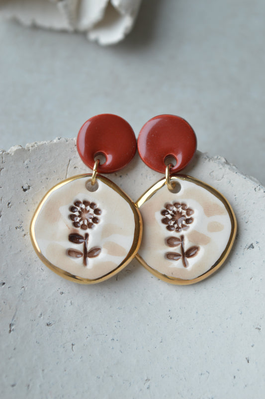 Ceramic Earrings No. 253
