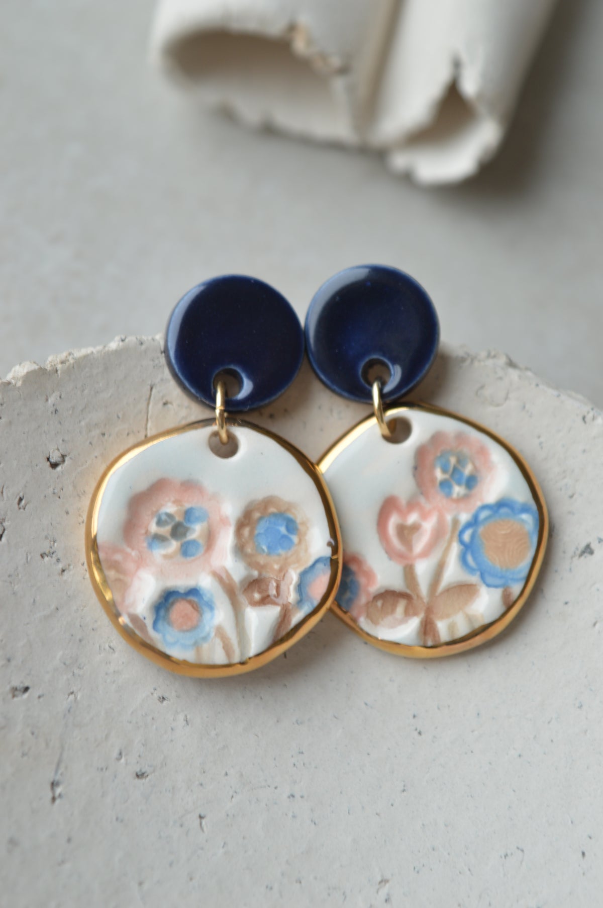 Ceramic Earrings No. 256