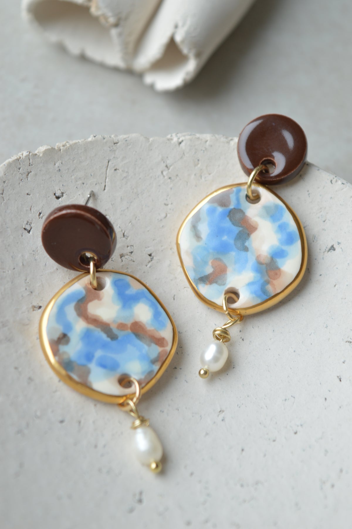 Ceramic Earrings No. 258