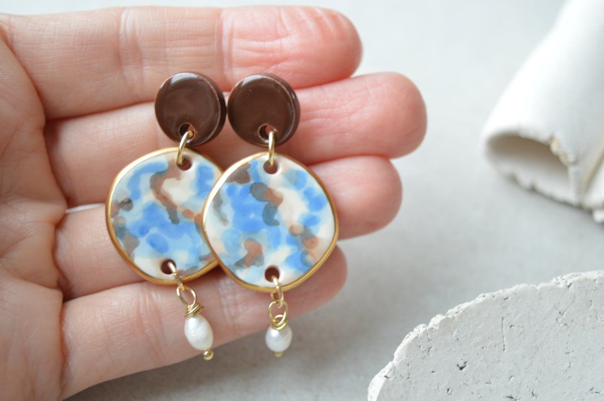 Ceramic Earrings No. 258