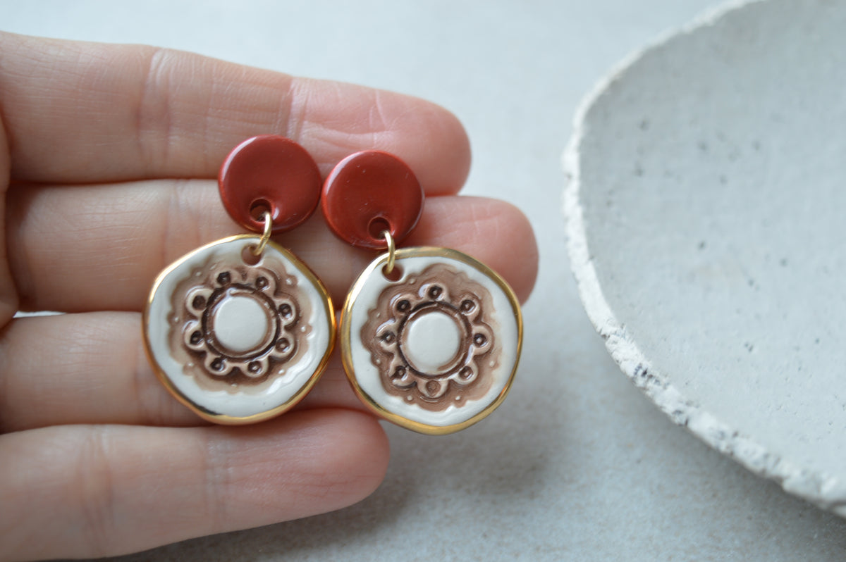 Ceramic Earrings No. 252