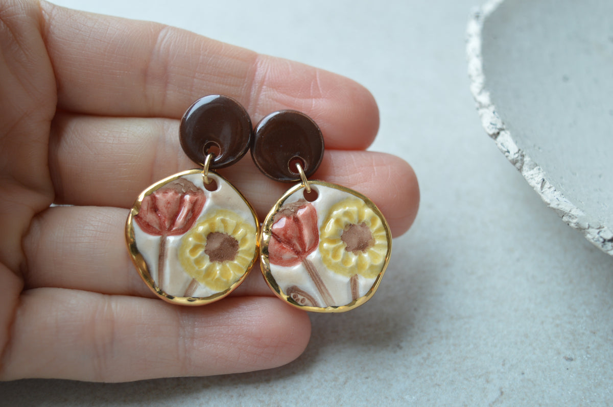 Ceramic Earrings No. 255