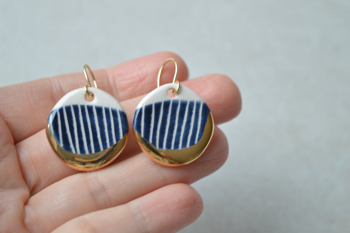 Sgraffito earrings Nr. 257
