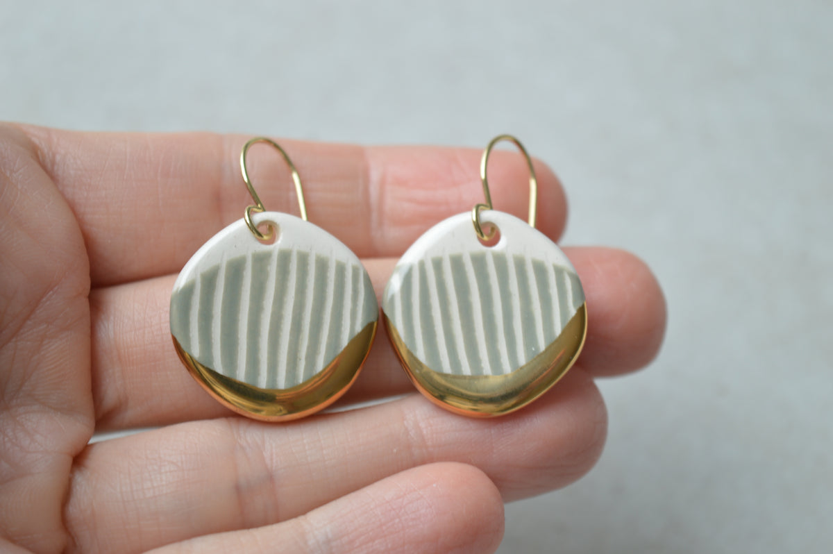Sgraffito earrings Nr. 256
