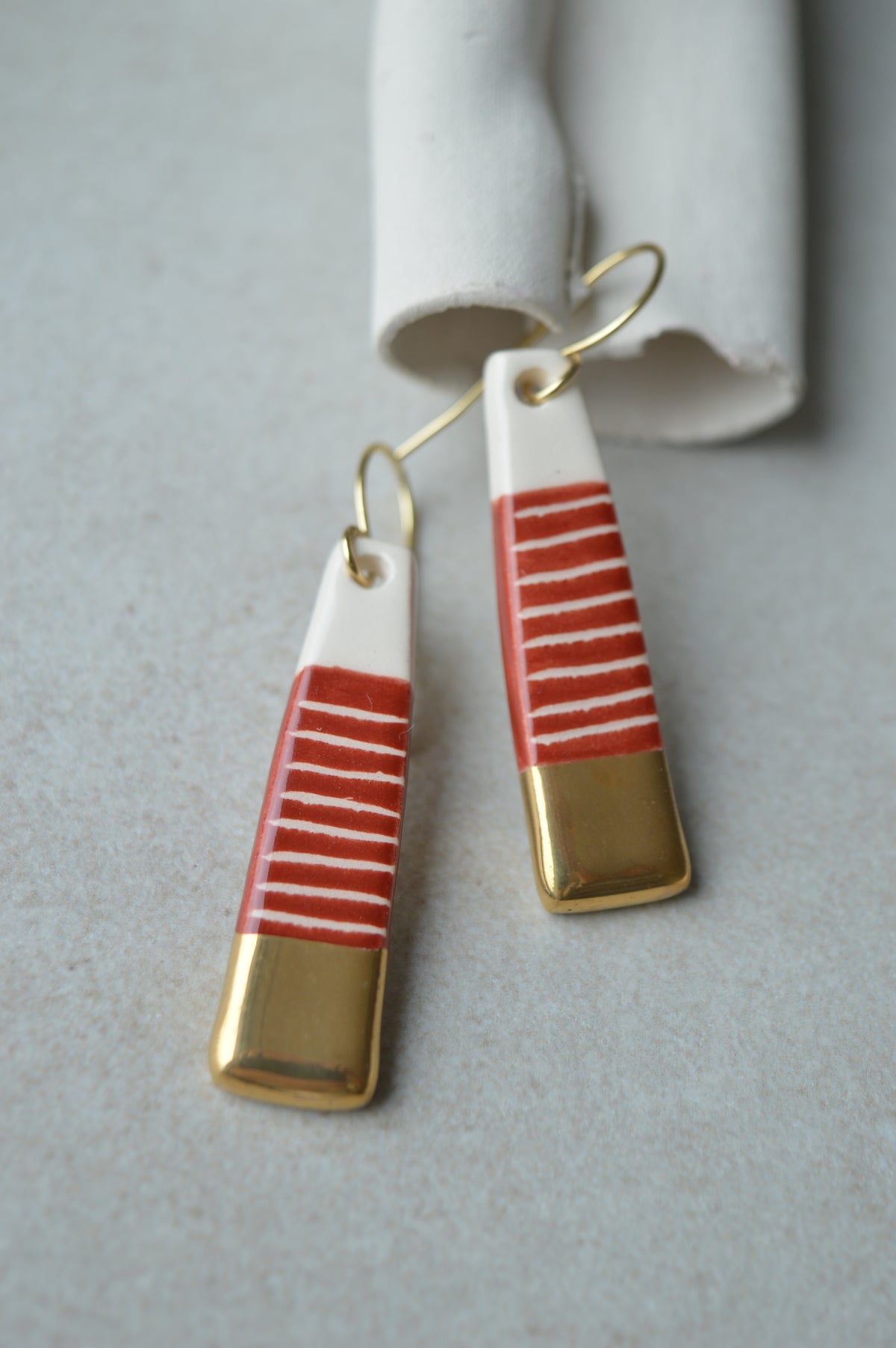 Ceramic Earrings No. 114