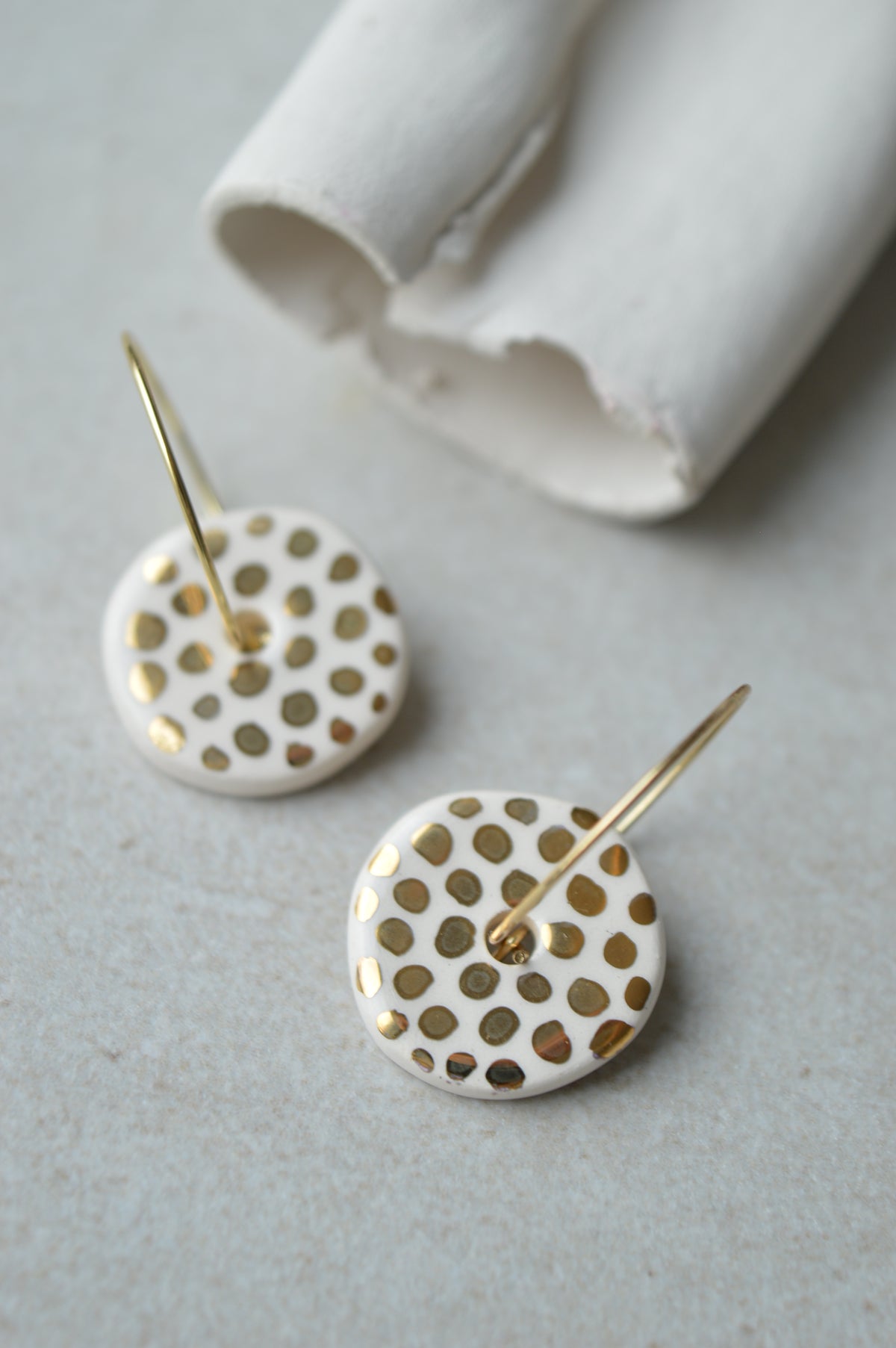 Ceramic earrings No. 243