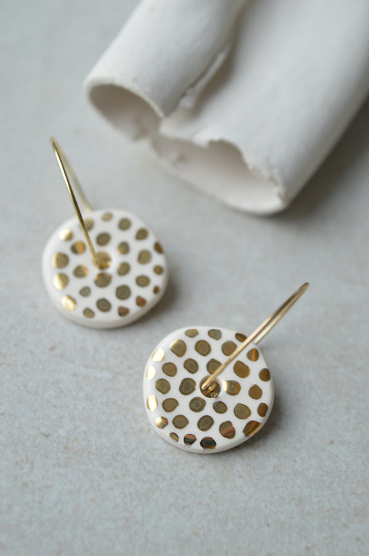 Ceramic earrings No. 243