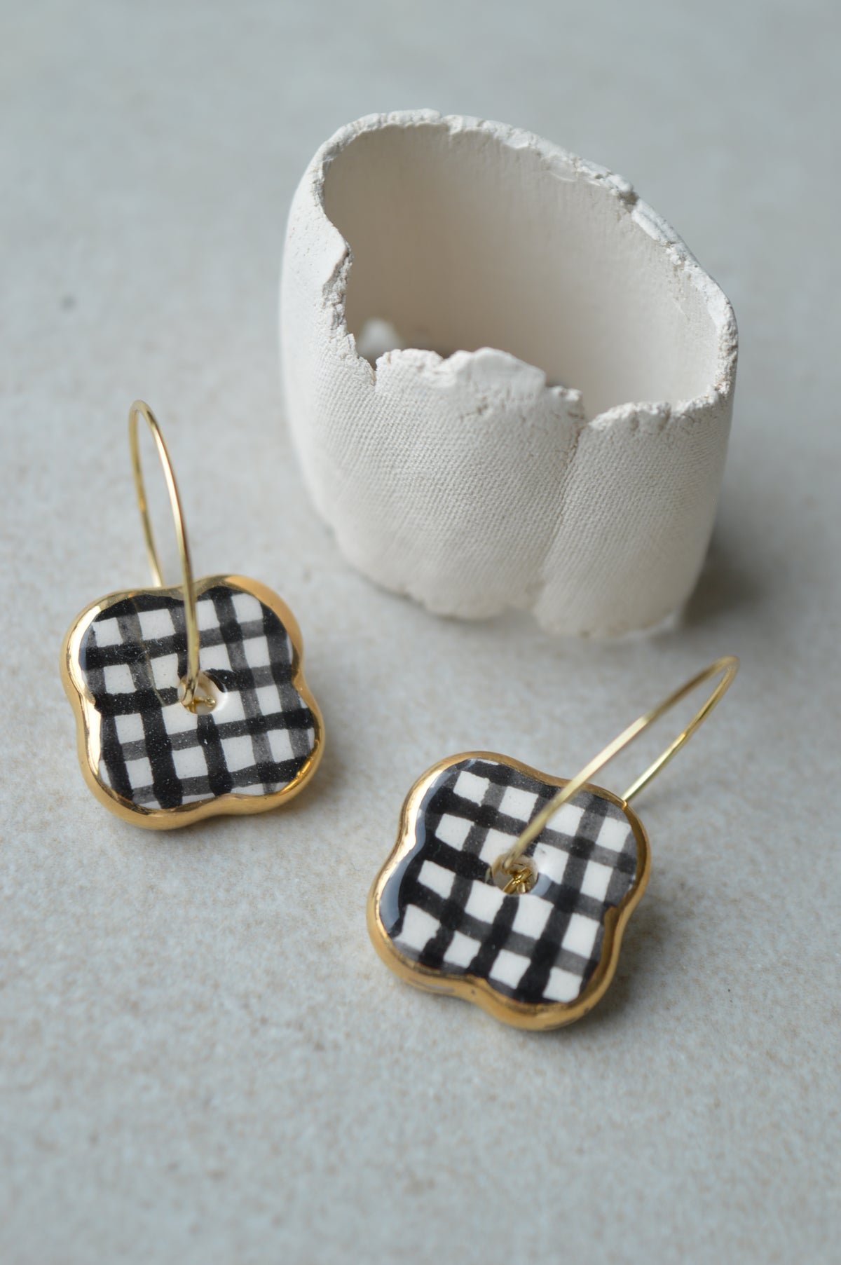 Ceramic earrings No. 246