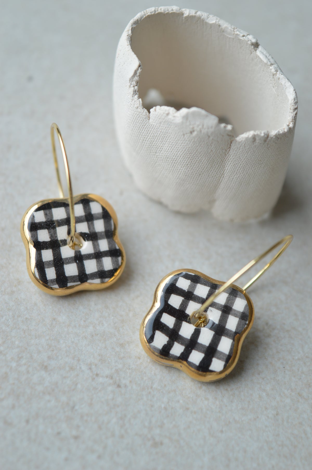 Ceramic earrings No. 246