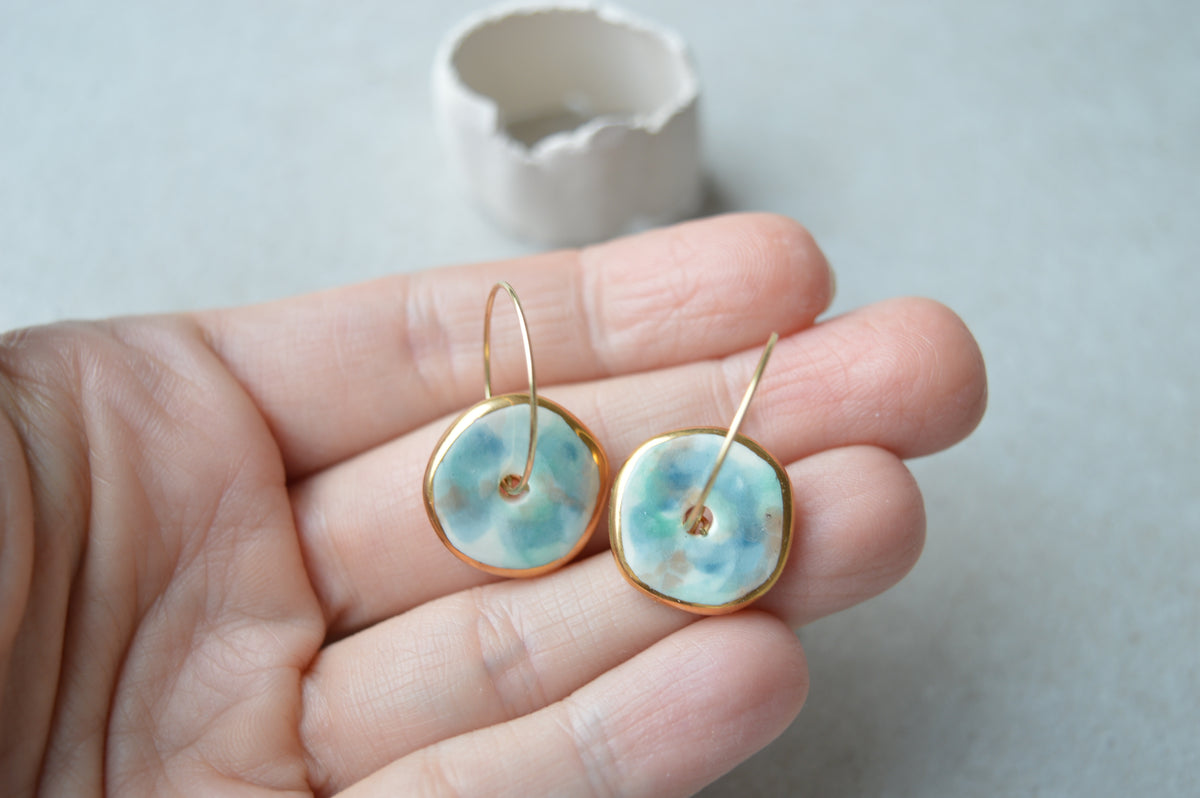 Ceramic earrings No. 244