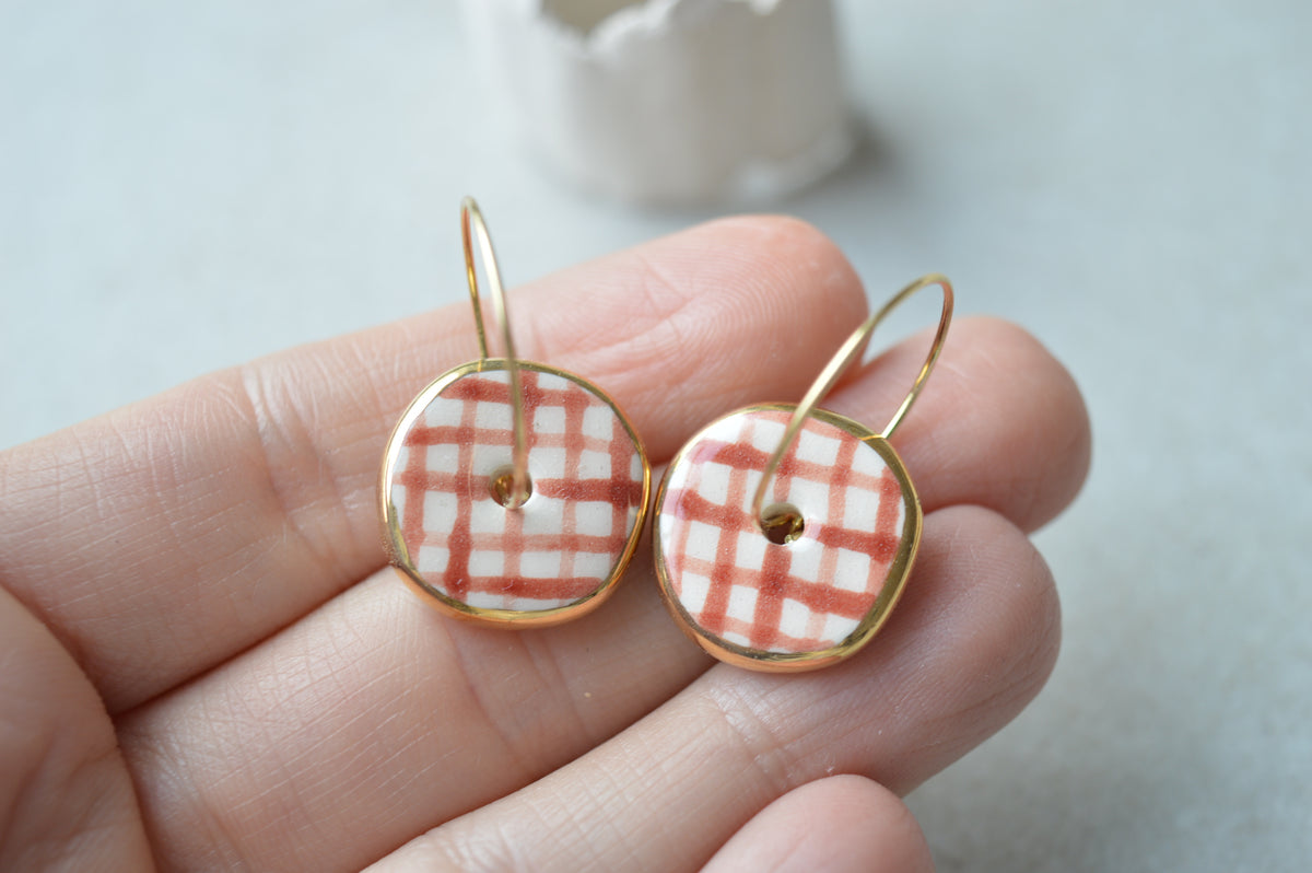 Ceramic earrings No. 242