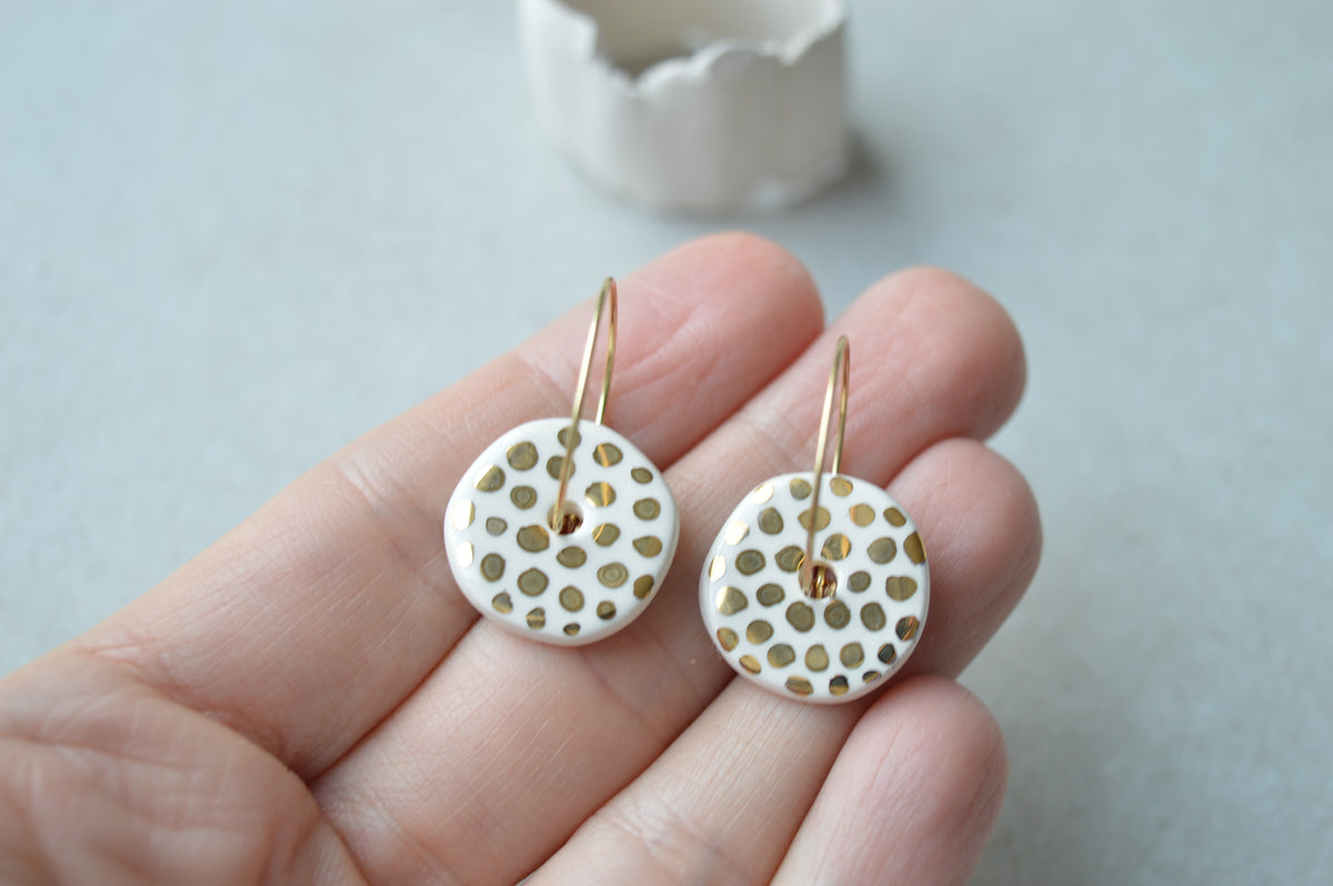 Ceramic earrings No. 243