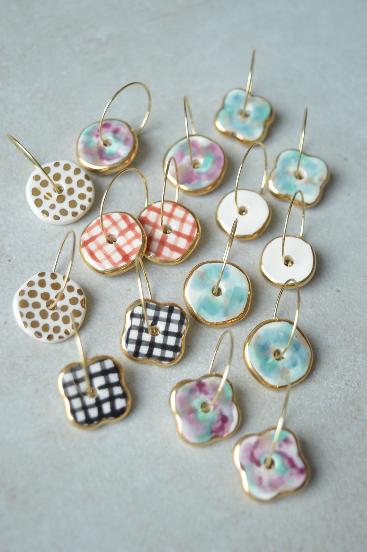Ceramic earrings No. 247