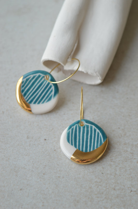 Sgraffito earrings Nr. 11