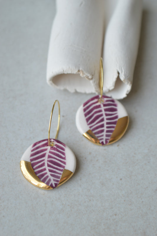 Sgraffito earrings Nr. 18