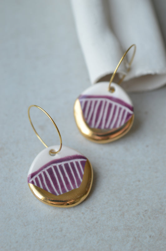 Sgraffito earrings Nr. 10