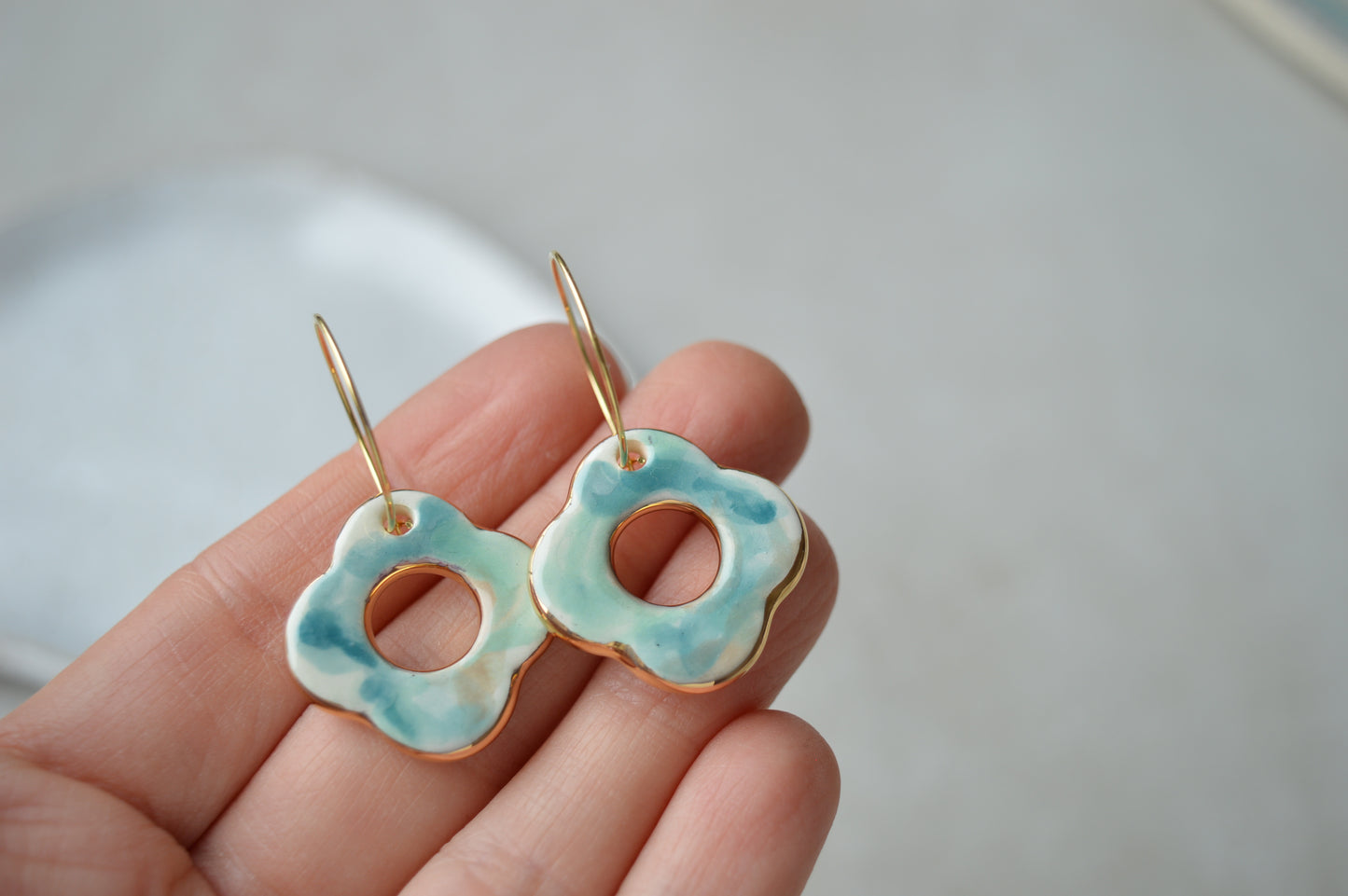 Ceramic earrings No. 12
