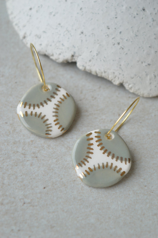 Ceramic earrings No. 75
