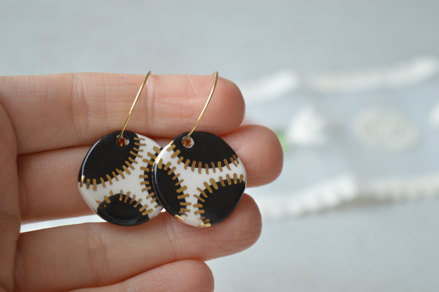 Ceramic earrings No. 11