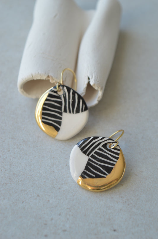 Sgraffito earrings Nr. 2