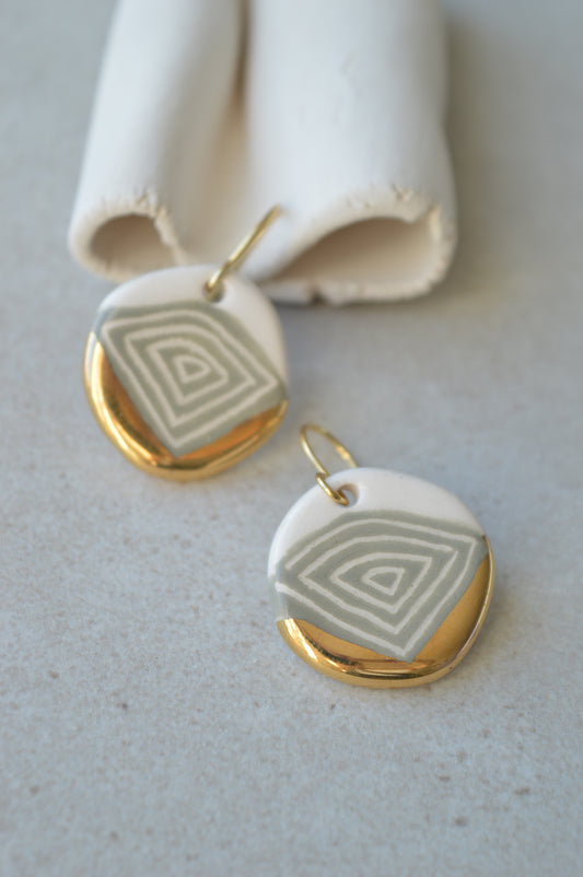 Sgraffito earrings Nr. 6