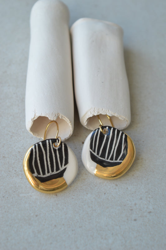 Sgraffito earrings Nr. 14