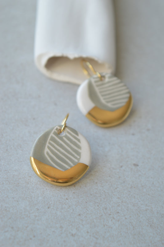 Sgraffito earrings Nr. 23