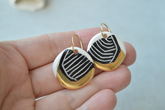Sgraffito earrings Nr. 20