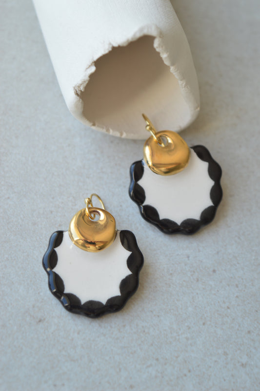 Ceramic earrings No. 82