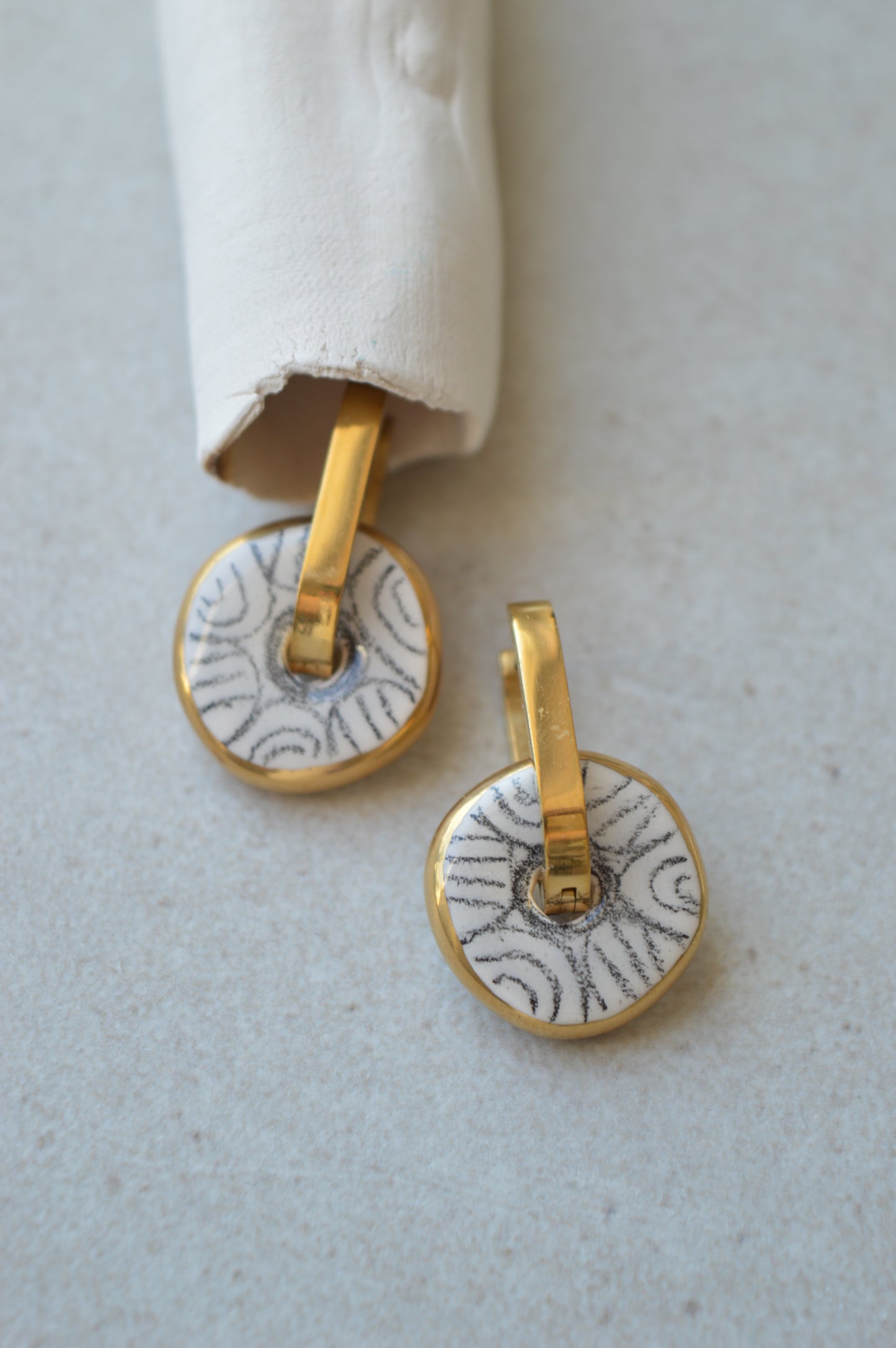 Ceramic Earrings No. 170