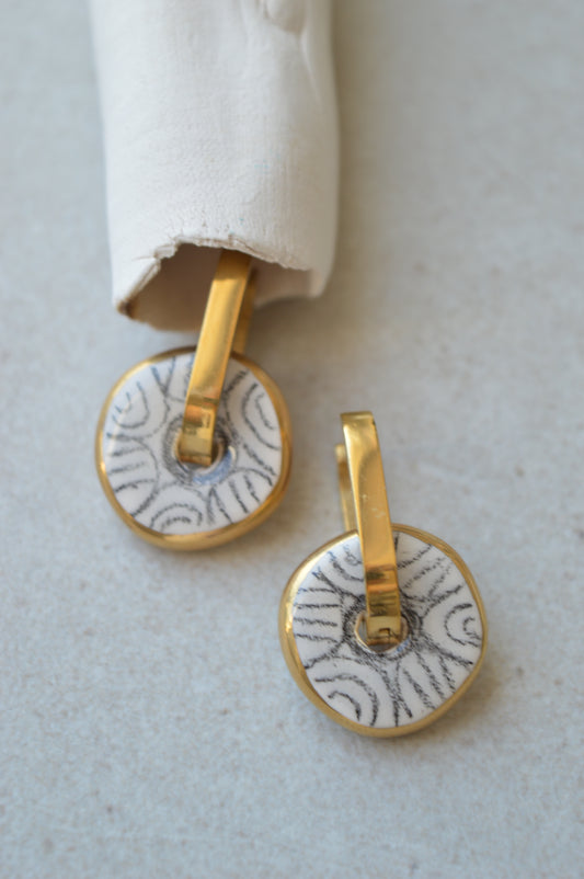 Ceramic Earrings No. 170