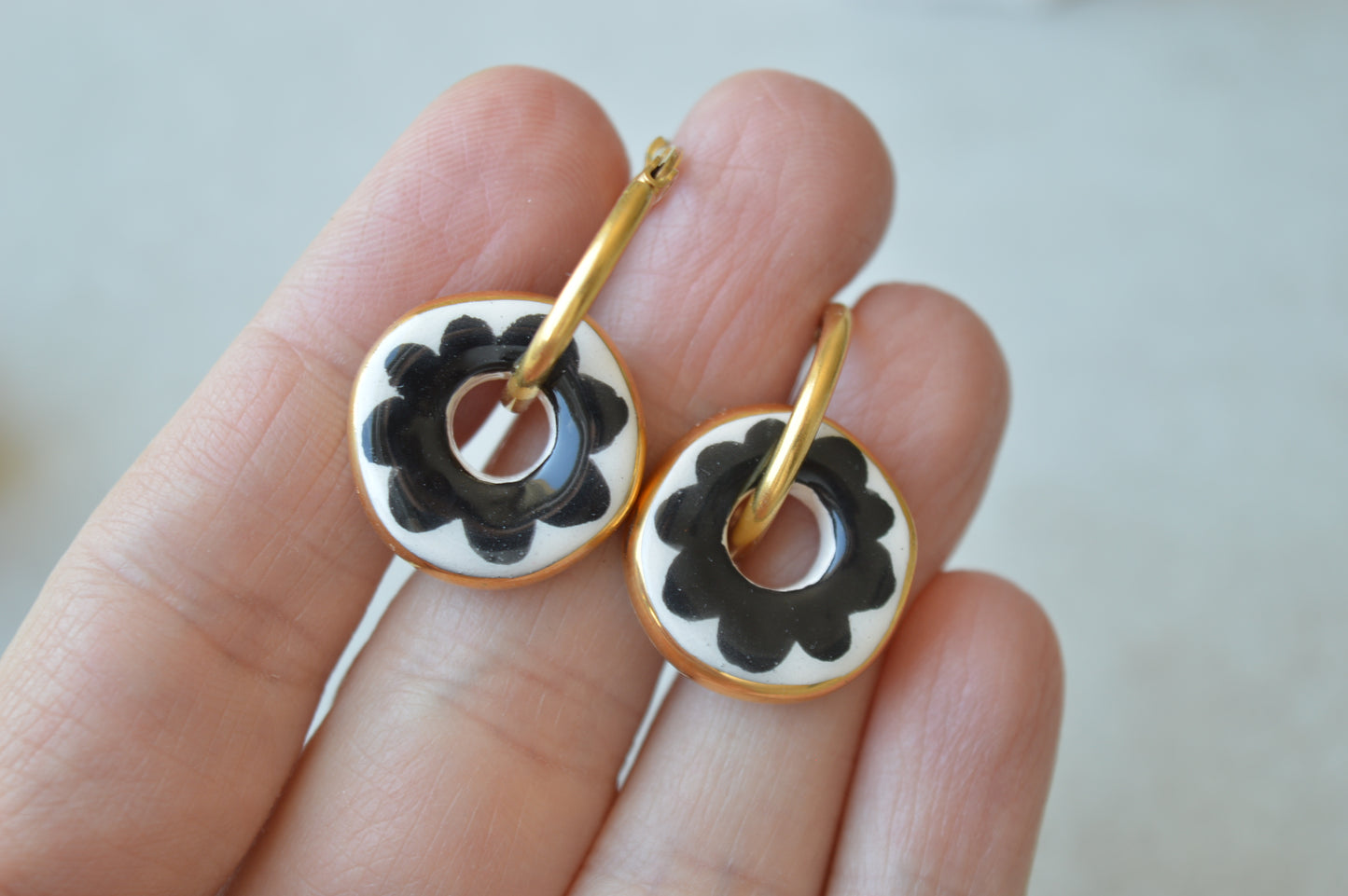 Ceramic Earrings No. 96