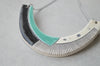 Geometric ceramic statement necklace No. 1