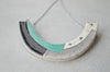 Geometric ceramic statement necklace No. 1