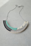 Geometric ceramic statement necklace No. 1